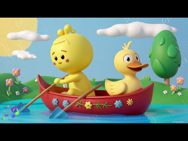 Row Row Row Your Boat Song | 004 | Nursery Rhymes | Kids Songs | For Baby 0-2 Year - BabyMelon