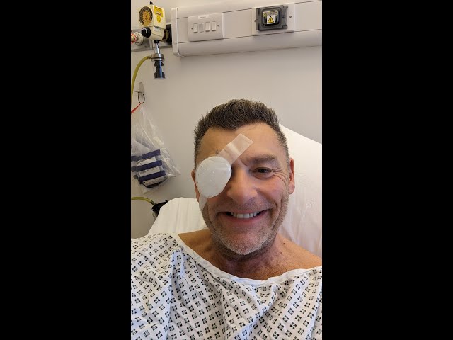 Recovering from Vitrectomy eye surgery - day 1