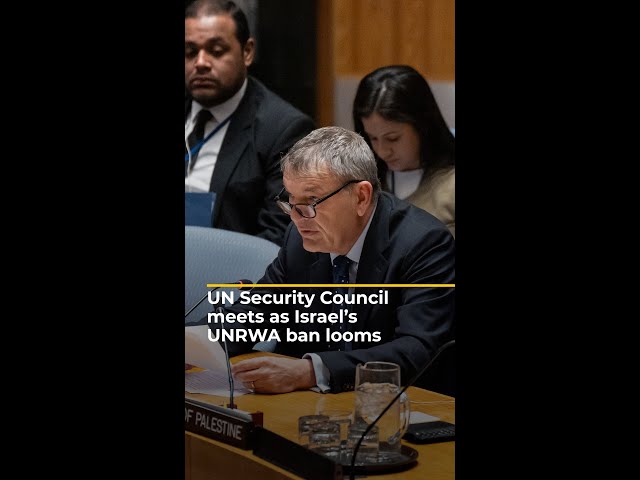 UN Security Council meeting addresses Israel’s UNRWA ban | AJ#shorts