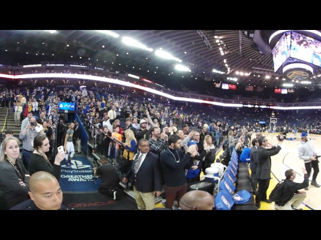 Stephen Curry's pre-game tunnel shot in 360 Degrees