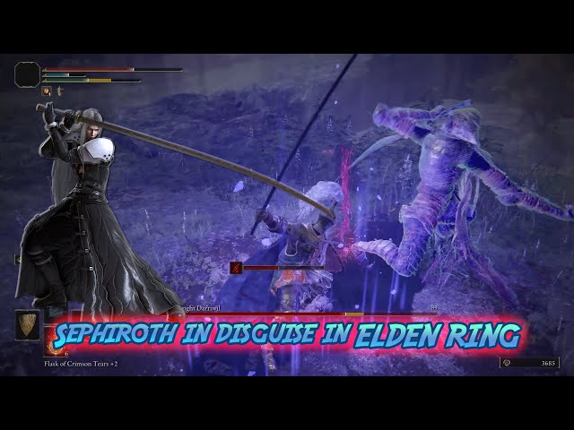 Sephiroth in Disguise VS Bloodhound Knight Darriwil - Elden Ring 2022