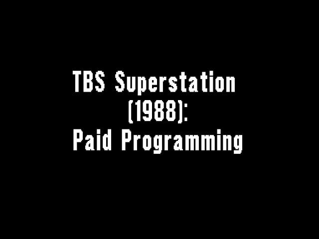 TBS Superstation (1988): Paid Programming