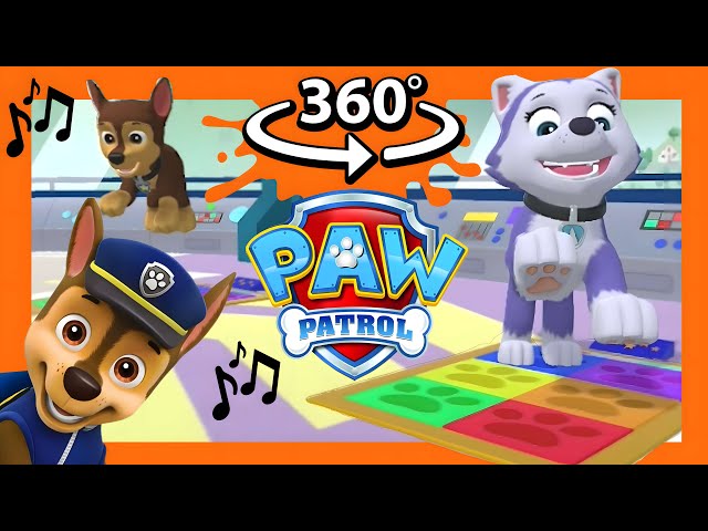 360° VR 🐾PAW PATROL 🐶 PUP 🐶 PUP BOOGIE Song🎶 Mighty Pups Save Adventure Bay | 🚔Chase Vs Everest❄️