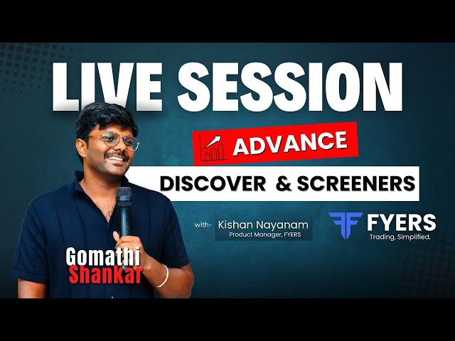 Trading Stocks Using Screeners - Live Market Session using FYERS