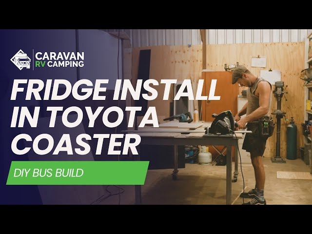 DIY Vitrifrigo Refrigerator Install In Toyota Coaster!