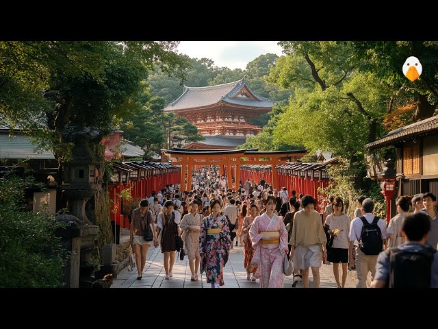 Kyoto, Japan🇯🇵 Walk Through Over 10000 Sacred Gates in Fushimi Inari Shrine (4K UHD)