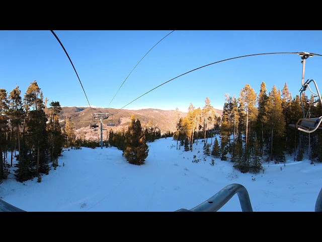 Ride Keystone’s Summit Express ski lift with 360 camera video!