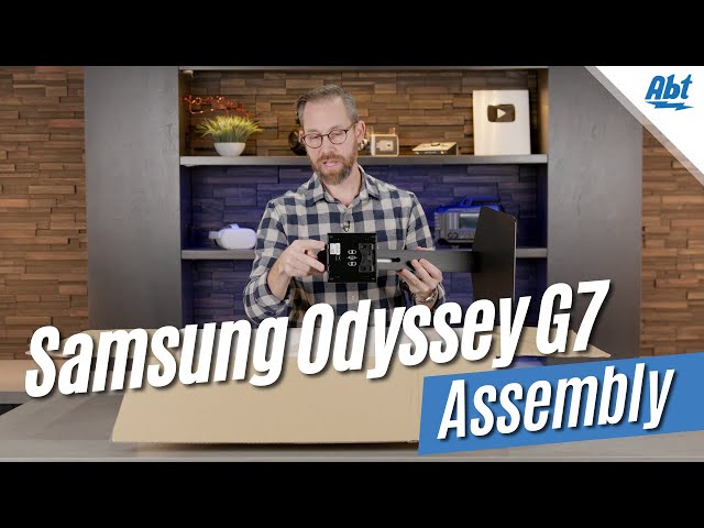 How To Assemble and Install The Samsung Odyssey G7 Stand