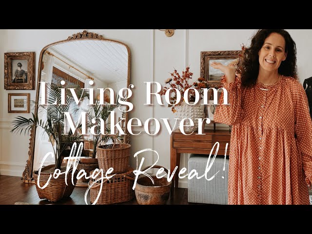 Living Room Makeover | Cottage Reveal & how I used thrifted decor