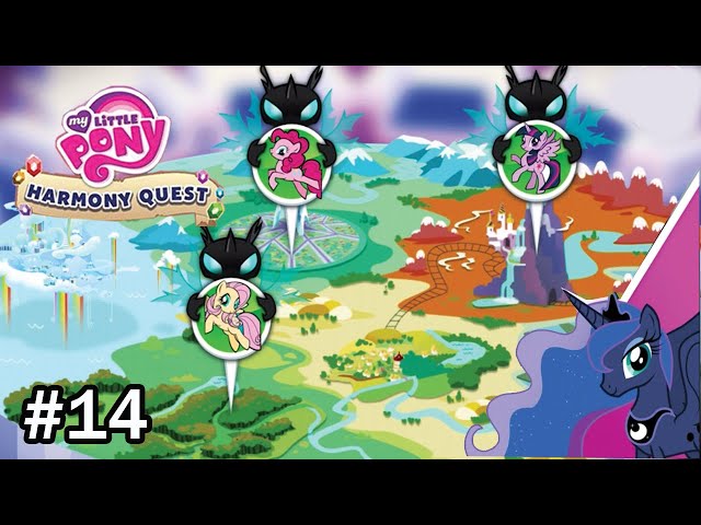 My Little Pony: Harmony Quest - Play with 5 Ponies - Help Princess Luna Collect All Book ! | Part 14