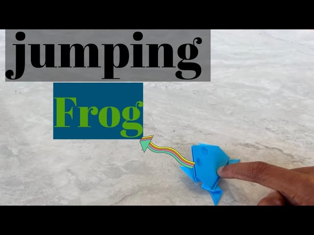 How to make an origami jumping frog 🐸