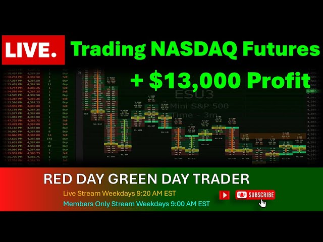 🔴 + $13K Profit Live Trading  NASDAQ  SNP500 Futures - #futures #trading #NQ  #livetrading.