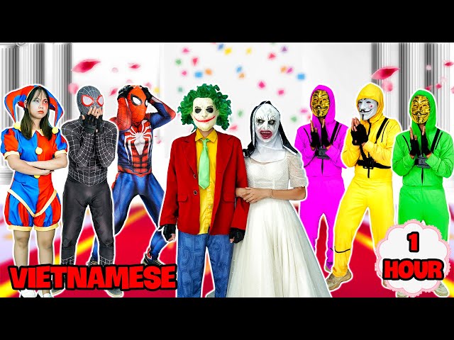 Pomni Và Siêu Nhân Nhện Giải Cứu Joker Khỏi Cô Dâu Valak | Tổng Hợp Video Hay Nhất