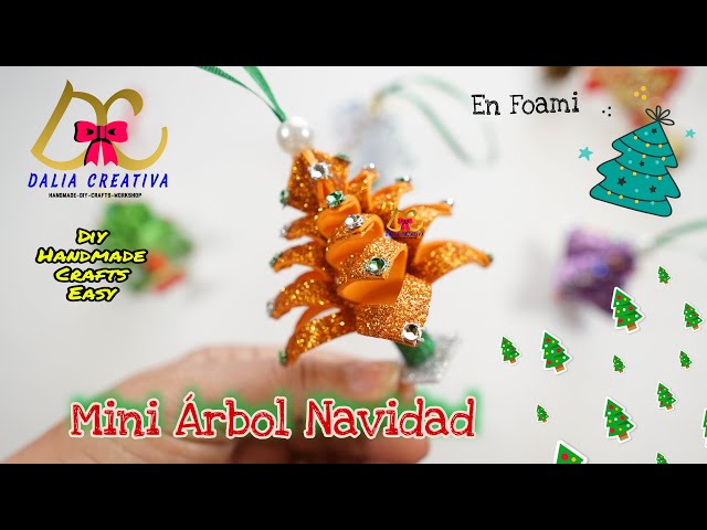 DIY COMO HACER ADORNO MINI ARBOL NAVIDAD. CHRISTMAS DECORATION, MINI TREE  ORNAMENT. #DIY #EASY