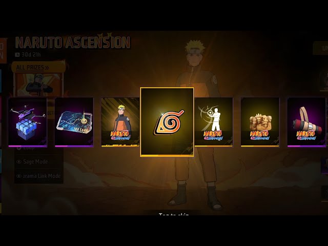 NARUTO ASCENSION EVENT FREE FIRE | NARUTO BUNDLE TOKEN TOWER EVENT SPIN | FREE FIRE NEW GLITCH