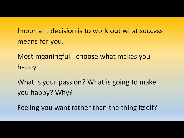 Why Choose Happiness Over Success?