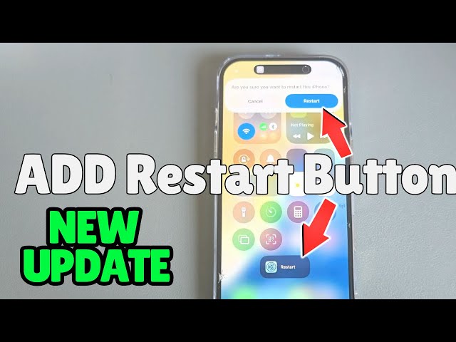 iPhone 16/16 Plus/16 Pro/Max: How to add restart button on iphone