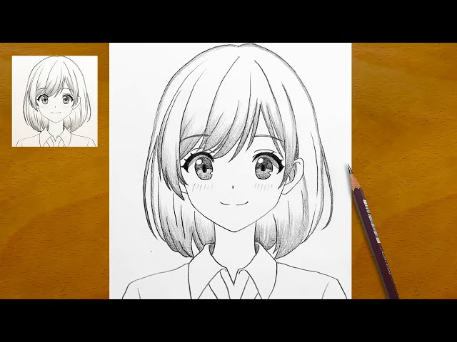 How to Draw a Beautiful Anime Girl || Step-by-Step Sketch || Pencil Art