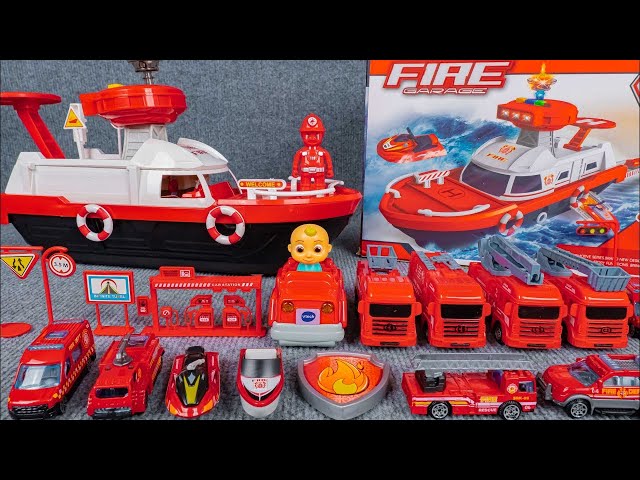 🔴[LIVE]🔴Satisfying with Unboxing Fire Truck Series Toy, Fire Rescue Boat | ASMR Unboxing Toy