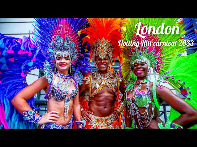 NOTTING HILL CARNIVAL 2023,  WALKING TROUGH NOTTING HILL CARNIVAL LONDON , 4K VIDEO