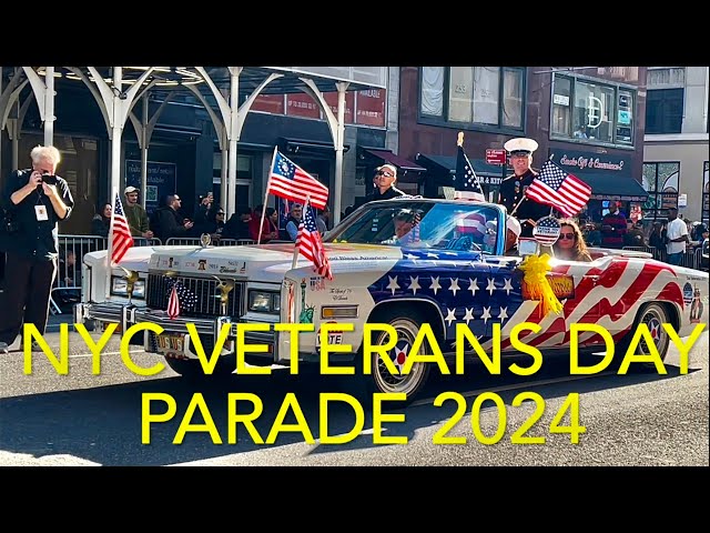 NYC Veterans Day Parade on 5th Ave - Biggest Veterans Day Honor Event in the USA - Nov 11, 2024