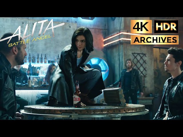 Alita: Battle Angel [ 4K - HDR ]  ● Part 2 of 2 ● Bar Fight (2019)