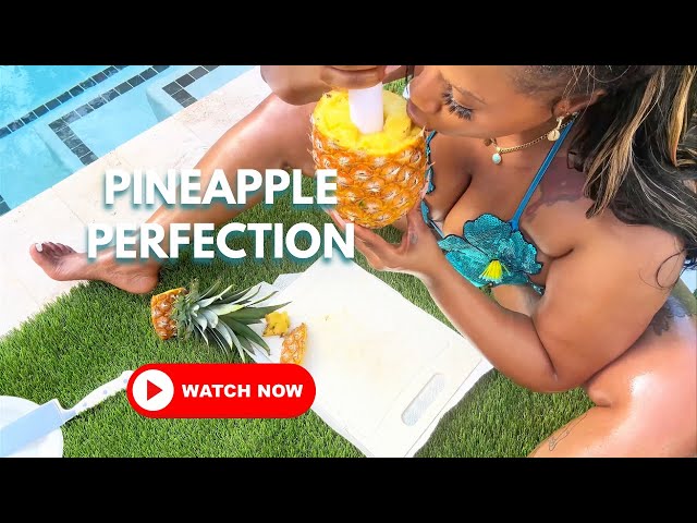 Juicy, Sweet & Irresistible 🍍: Watch This Pineapple Get Cored & Tasted!