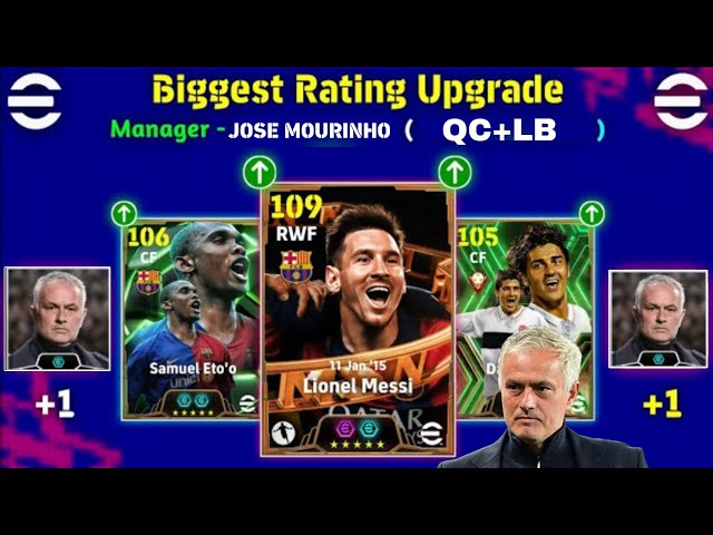 BIGGEST RATED UPGRADE WITH MANGER JOSE MOURINHO IN EFOOTBALL 2025 MOBILE