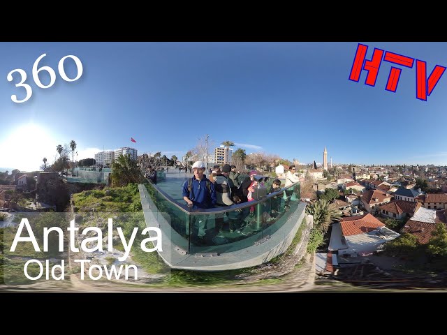 5.7k 360VR Antalya,Turkey-Winter day in Old Town