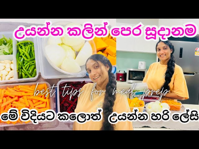 Best tips for Meal Prep 🥘|උයන්න කලින් පෙර සූදානම👩‍🍳🍳🍱|Sinhala🇱🇰