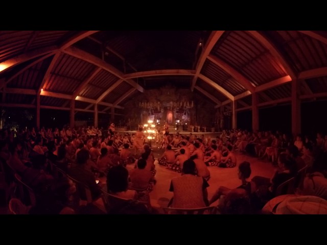 360 video: Traditional Kecak Dance, Bali, Indonesia