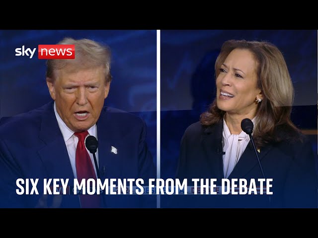 Trump v Harris: US debate in three minutes