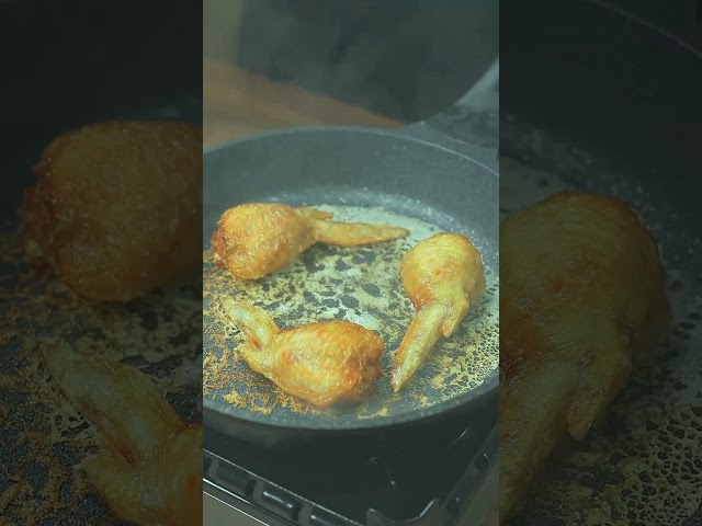 100 Replica of the anime food, making chicken wings into golden silk fried dumplings, how to make th