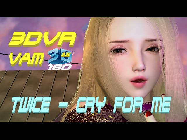 TWICE - Cry For Me, Dance in front of the house before rain start, MMD, 家の前でダンス 3DVR 8K VaM