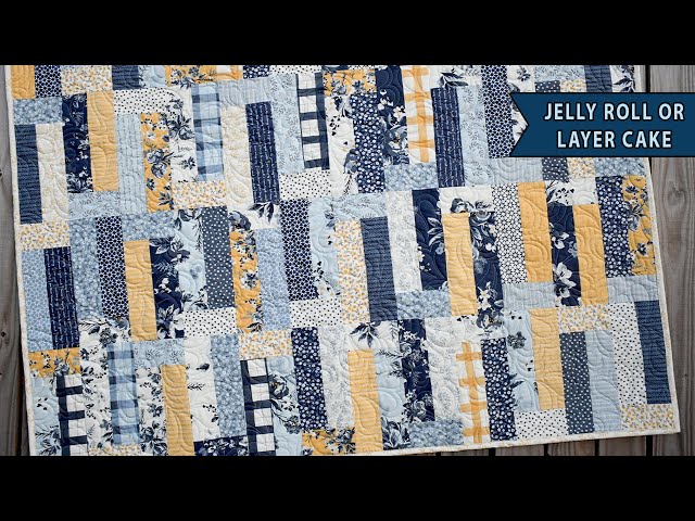 Fieldstone | Jelly Roll Quilt Pattern | Scrappy Quilt | Layer Cake Quilt Pattern