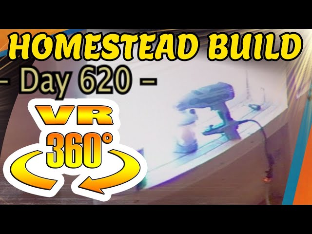 Homestead Build - Spraying Acrylic Wall Sealer, PPE for Spraying