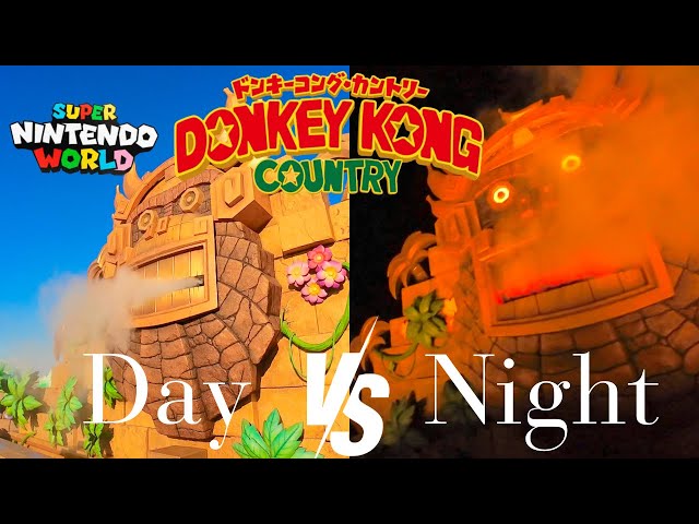 POV 4K DONKEY KONG Ride | Day vs Night | Super Nintendo World Universal Studios Japan