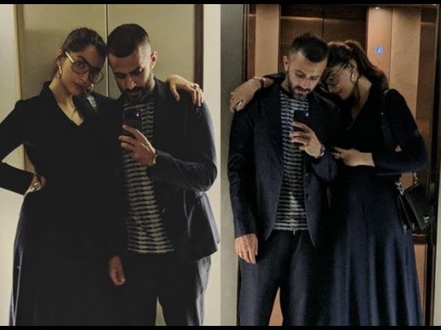 Sonam Kapoor Ahuja spends romantic time with husband Anand Ahuja eating chocolates.