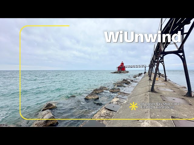 Area CLOSED to the PUBLIC | Sturgeon Bay SHIP Canal Pierhead LIGHTHOUSE 🛟🚢