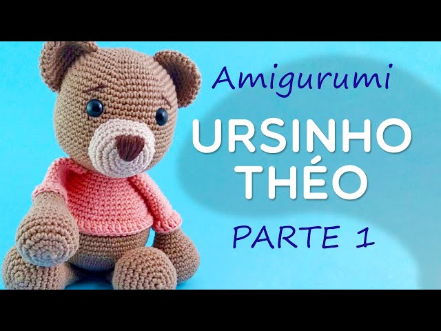 Amigurumi Urso Théo Parte 1 - Passo a Passo por Glê Negri