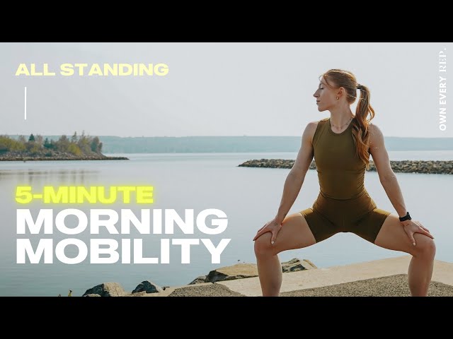 5 Min. ALL STANDING Morning Mobility Routine | Outdoors — Connect To Your Body | No Talking