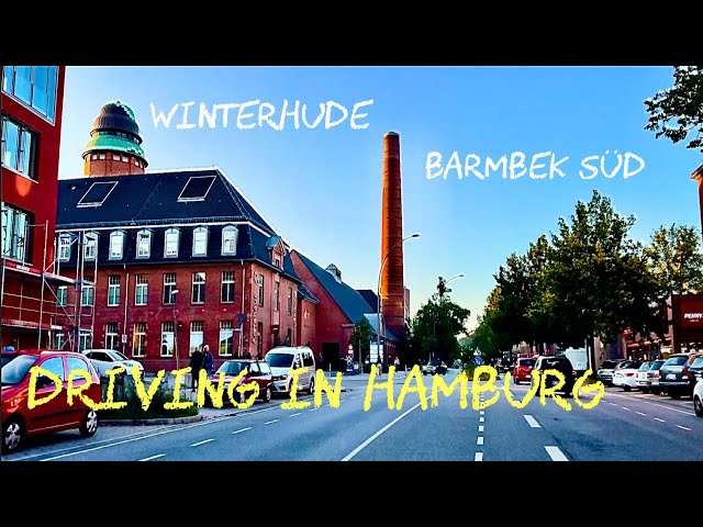 Driving in Hamburg *[Winterhude ➡️ Barmbek Süd]**[4K]*