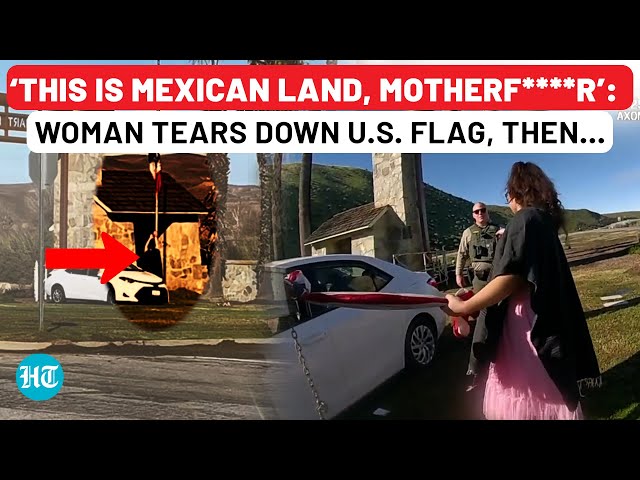 Woman Claims ‘Mexican Land’ In US State, Replaces American Flag, Threatens, Abuses Cops | Trump