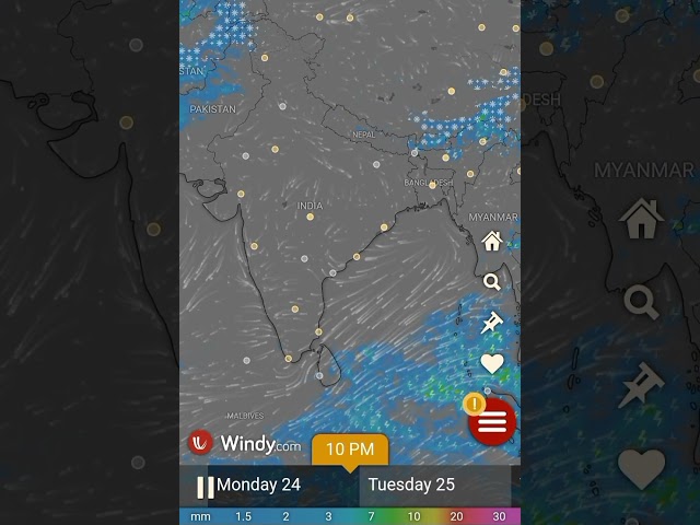 Rain Forecast of India for the next 4 days from 23rd Feb @ 11.00am IST - Windy.com