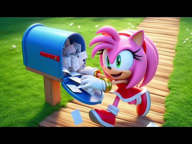 Amy's Exciting Mailbox Surprise! 📬✨ | Very Funny Story | Sonic The Hedgehog 3 Animation