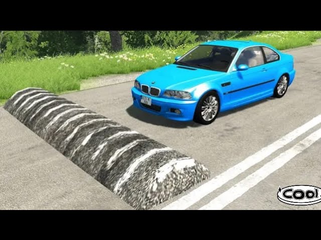 Cars vs Massive Speed Bumps BeamNG.Drive Live #shorts