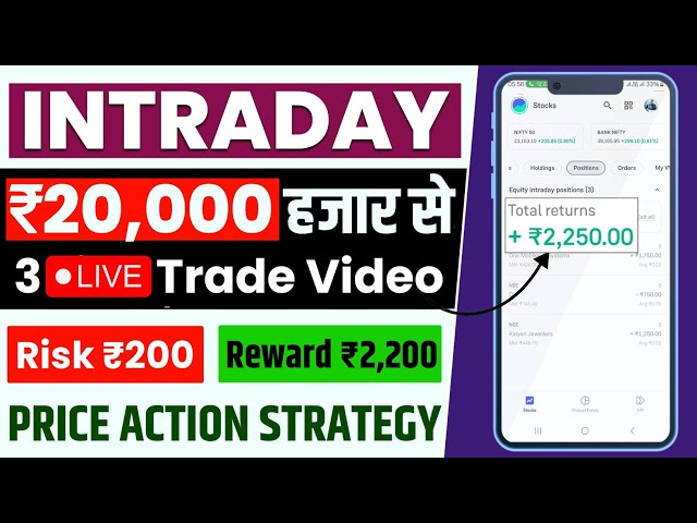 First Trade On Groww App | Intraday Trading in Live market | 🔴Live Profit Trade Video | Easy Way