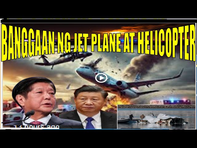 BREAKING NEWS: BANGGAAN NG COMMERCIAL JET PLANE AT HELICOPTER BLACK HAWK. HIGIT 60 NA ANG NASAWI.