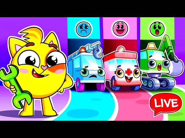 Toy Cars Adventure! 🚙 Race, Fix and Play! Funny Kids Songs 😻🐨🐰🦁 And Nursery Rhymes by Baby Zoo