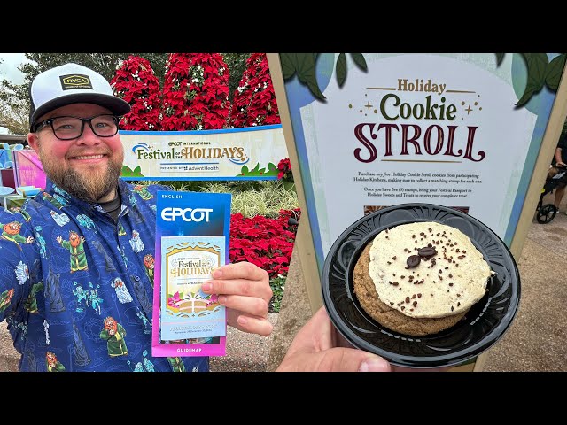 EPCOT Festival of the Holidays 2024 | Complete Cookie Stroll | NEW Food & Shows | Walt Disney World￼